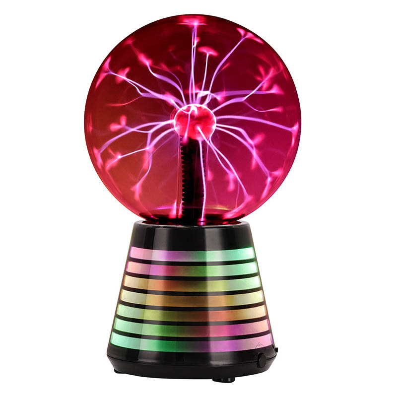 6 -Zoll -Plasmakugel mit rotem Licht mit RGB -Basis