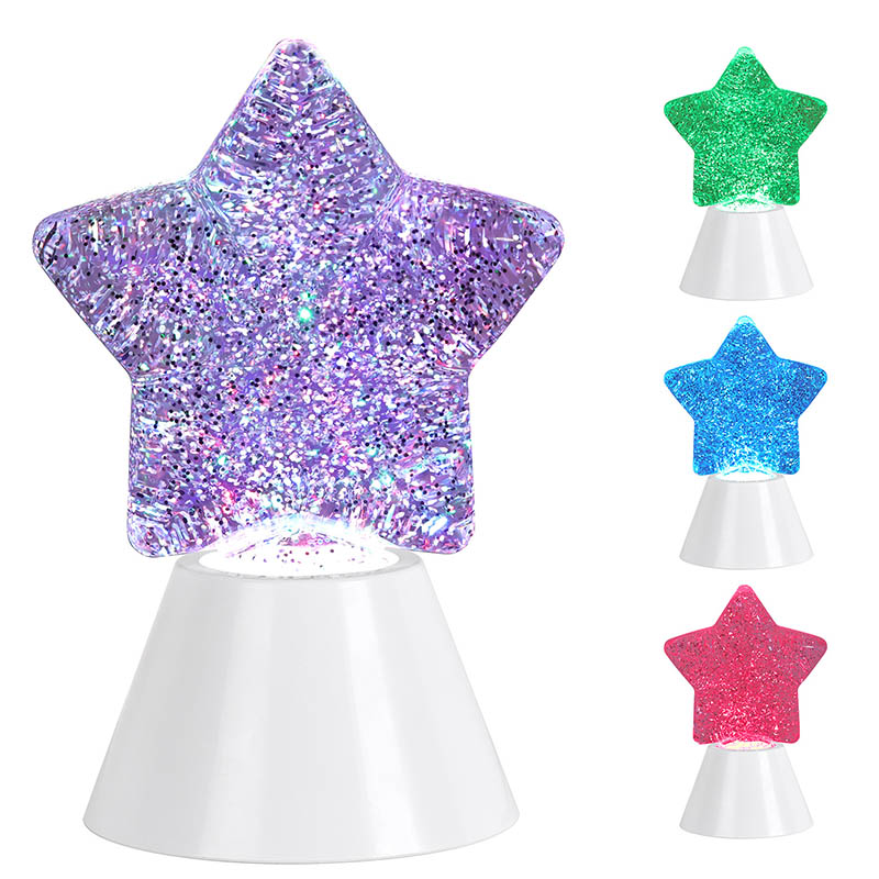 Kid Glitter Flüssiges Nachtlicht mit weißer Basis