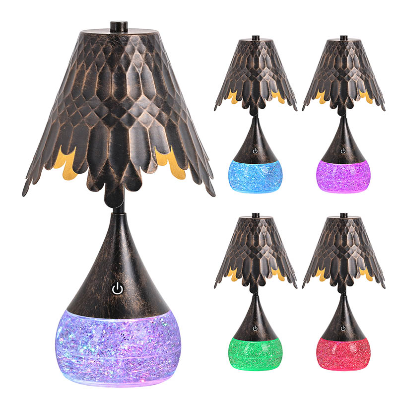 LED -Lesenlampe mit RGB -Glitzerflasche