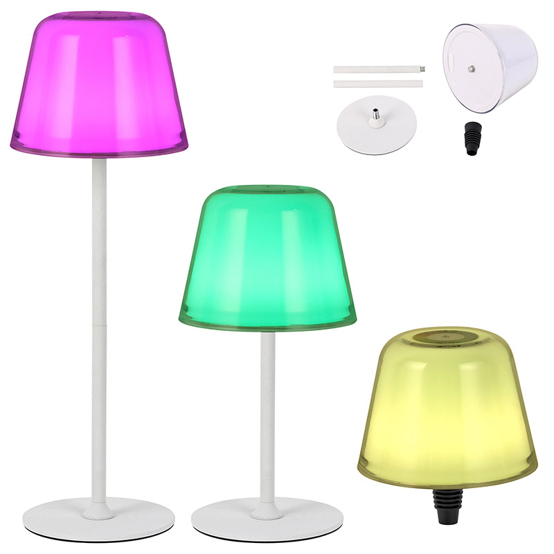 Moderne kabellose Lampe mit RGB-Farbwechsellampe