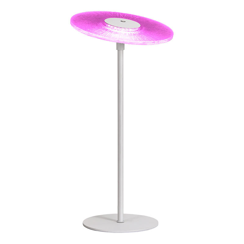 Moderne LED-Tischleuchte mit RGB-Schirm