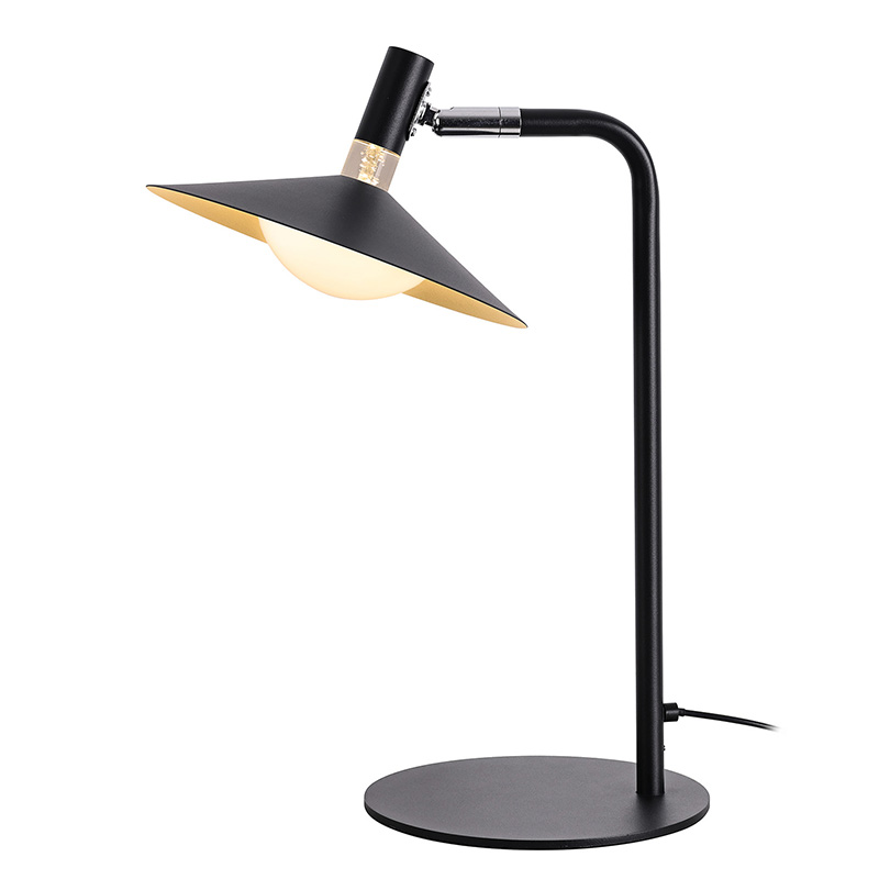 Retro-Industrie-Schreibtischlampe aus Metall mit warmem Licht