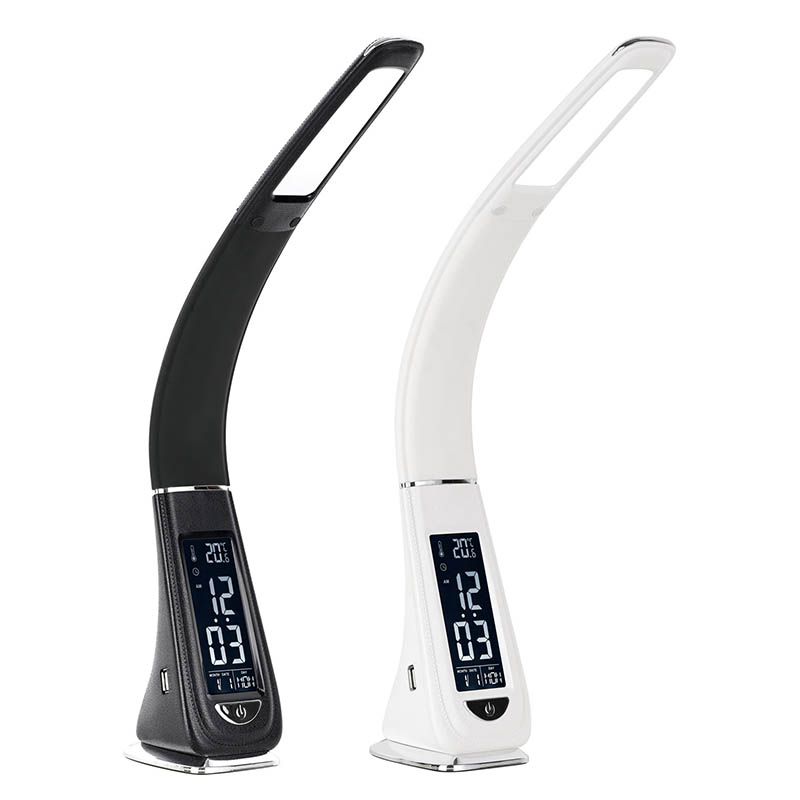 USB -Port -Ladegerät LED -Schreibtischlampe mit Feder
