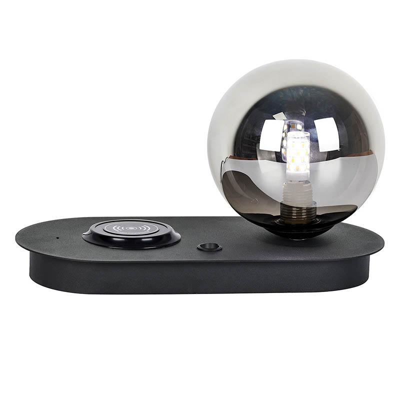 Kabellose Ladestofftischlampe mit Balllicht