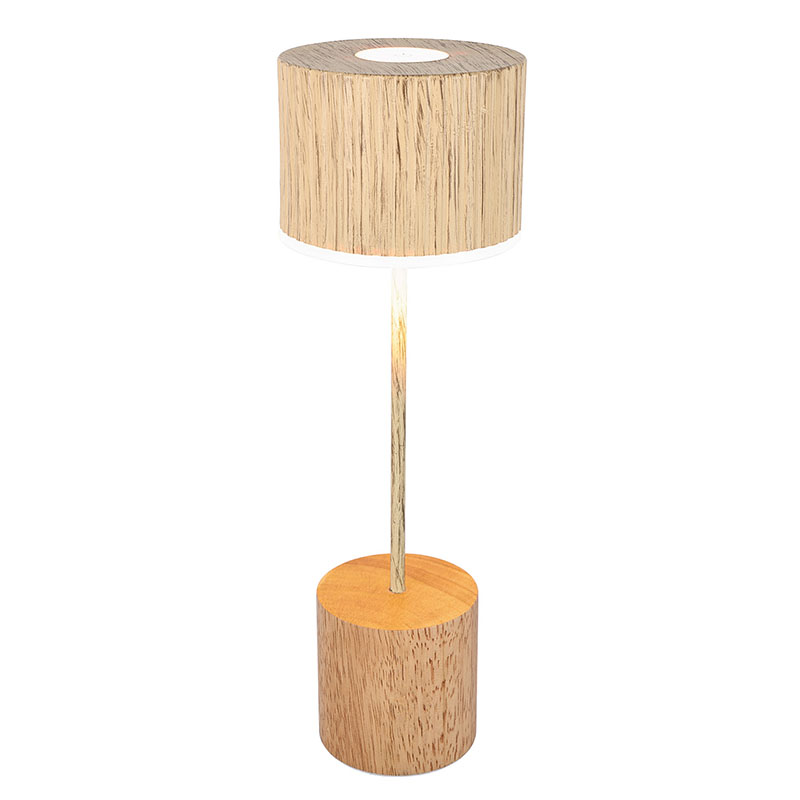 LED-Leselampen aus Holz mit Batterie